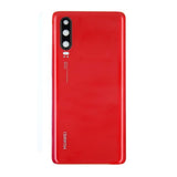Huawei P30 Takalasi/Akkukansi - Punainen
