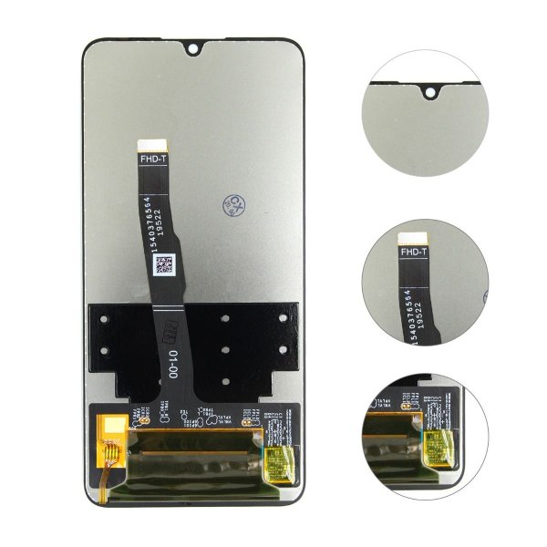 Huawei P30 Lite näyttö/display OEM - Musta
