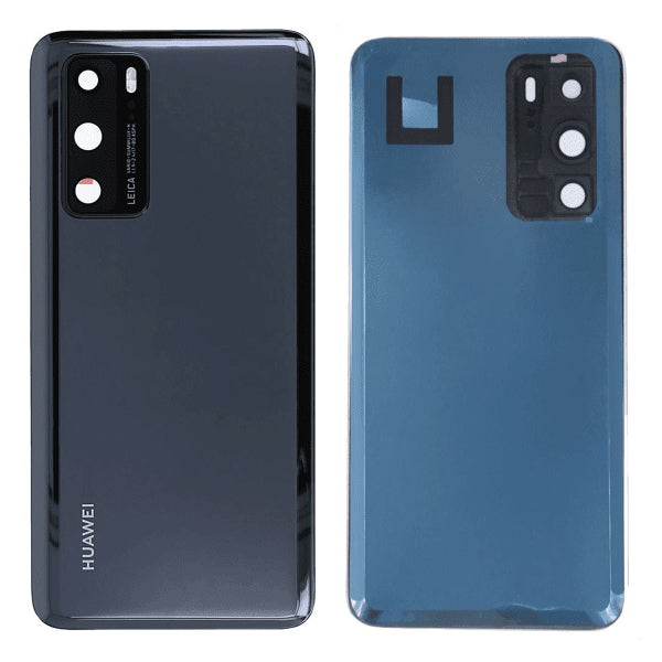 Huawei P40 Takakansi/Akkuluukku - Musta
