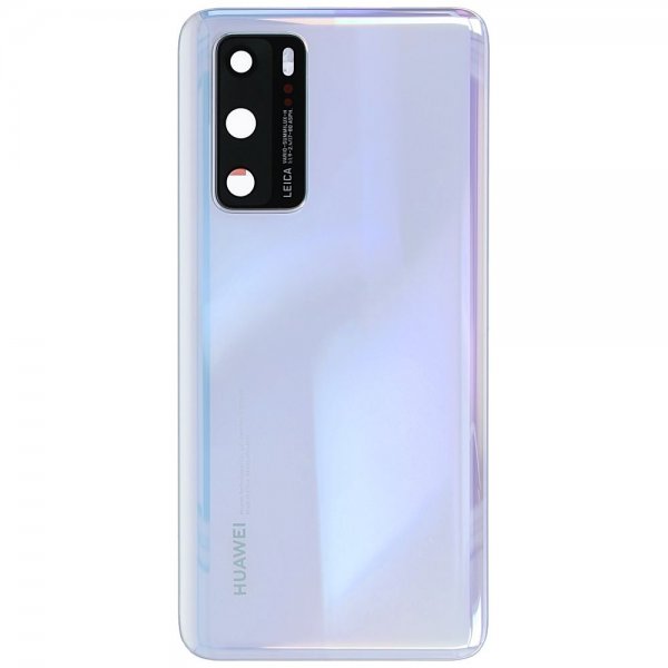 Huawei P40 Takakansi/Akkuluukku - Valkoinen