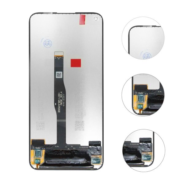 Huawei P40 Lite Näyttö/Display OEM - Musta