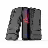 Huawei P40 Lite 5G Suojakuori Armor Jalustaominaisuus Musta