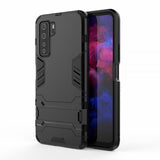 Huawei P40 Lite 5G Suojakuori Armor Jalustaominaisuus Musta