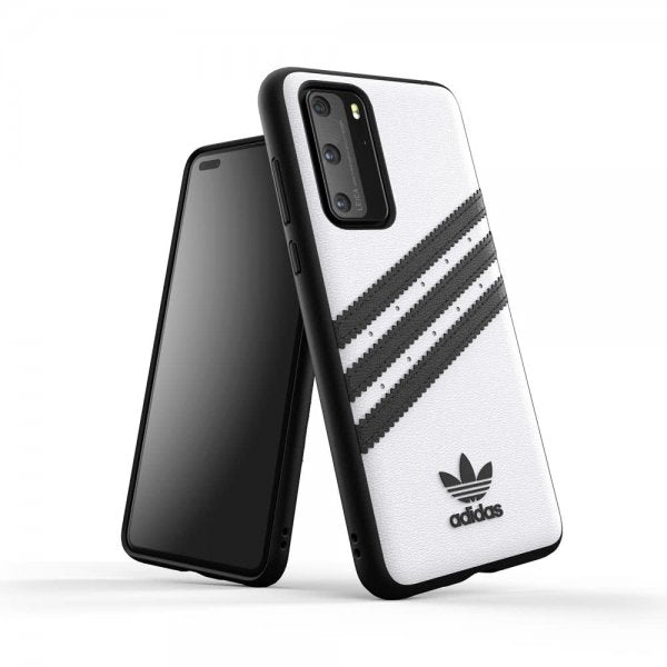 Adidas Huawei P40 -kuori TAI 3 Stripes Snap Case - valkoinen musta