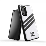 Adidas Huawei P40 -kuori TAI 3 Stripes Snap Case - valkoinen musta