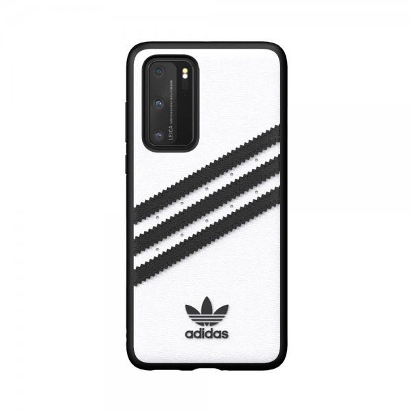 Adidas Huawei P40 -kuori TAI 3 Stripes Snap Case - valkoinen musta