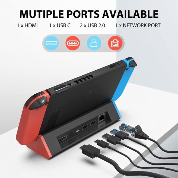 Hubi Nintendo Switchille/Switch OLEDille