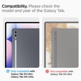 Spigen Samsung Galaxy Tab S9 Ultra/Galaxy Tab S10 Ultra Näytönsuoja GLAS.tR EZ Fit