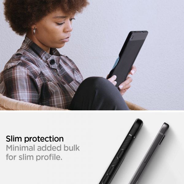 Spigen Samsung Galaxy Tab S6 Lite Suojakuori Rugged Armor Musta
