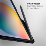Spigen Samsung Galaxy Tab S6 Lite Suojakuori Rugged Armor Musta