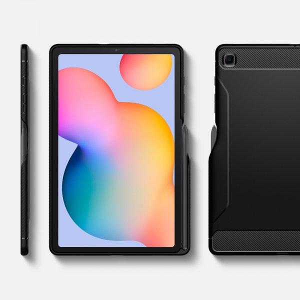 Spigen Samsung Galaxy Tab S6 Lite Suojakuori Rugged Armor Musta