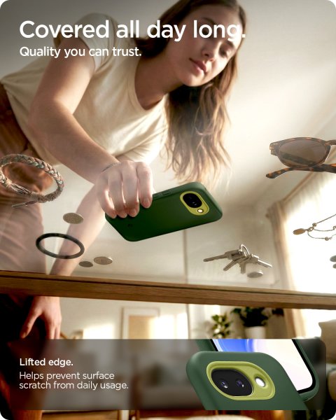 Spigen Google Pixel 10a Kuori Nano Pop MagFit Avo Green