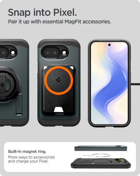 Spigen Google Pixel 10a Kuori Tough Armor MagFit Abyss Green