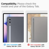 Spigen Samsung Galaxy Tab S9 Plus/Galaxy Tab S10 Plus -näytönsuoja GLAS.tR EZ Fit