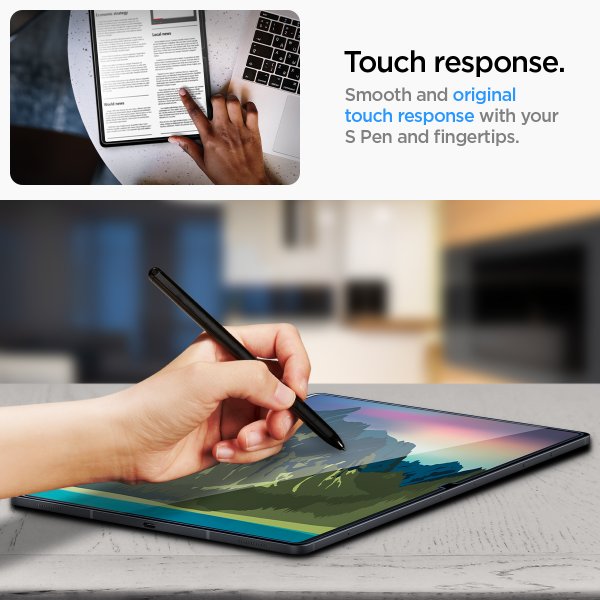 Spigen Samsung Galaxy Tab S9 Plus/Galaxy Tab S10 Plus -näytönsuoja GLAS.tR EZ Fit