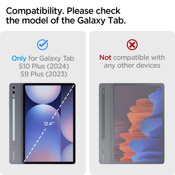 Spigen Samsung Galaxy Tab S9 Plus/Galaxy Tab S10 Plus Suojakuori Rugged Armor Pro Musta