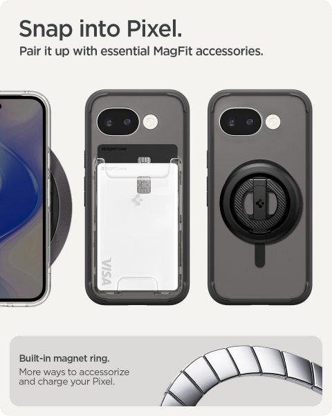 Spigen Google Pixel 10a Suojakuori Ultra Hybrid MagFit Frost Black