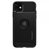 Spigen iPhone 11 -suojakuori Rugged Armor Matte Black