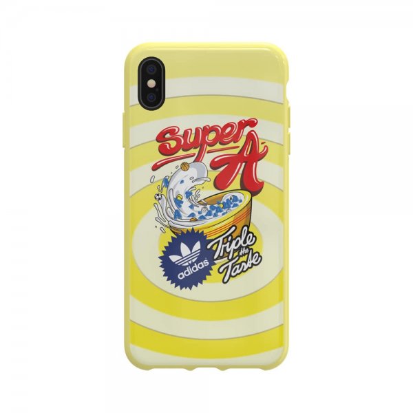 Adidas iPhone Xs Max kuori OR Moulded Case Bodega FW19 Shock Yellow