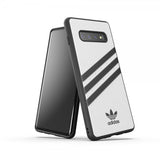 Adidas Samsung Galaxy S10 Plus -suojakuori TAI Moulded Case PU SS19, valkoinen/musta