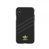 Adidas iPhone X/Xs -kuori OR 3 Stripes Snap Case PU SS19, musta