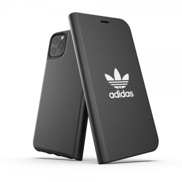 Adidas iPhone 11 Pro Max -kotelo TAI Booklet Case FW19, musta-valkoinen