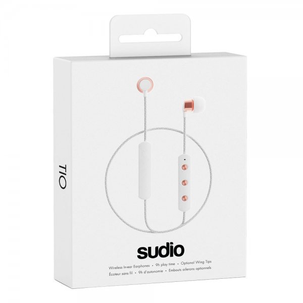Sudio Tio Langattomat In-Ear-kuulokkeet Punottu johto Valkoinen