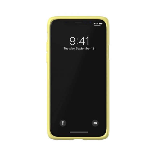 Adidas iPhone X/Xs -kuoret TAI Muotoonvalettu kotelo Bodega FW19 Shock Yellow