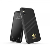 Adidas iPhone X/Xs -kuori OR 3 Stripes Snap Case PU SS19, musta