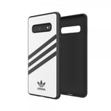 Adidas Samsung Galaxy S10 Plus -suojakuori TAI Moulded Case PU SS19, valkoinen/musta