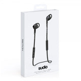 Sudio Tretton langattomat In-Ear-urheilunappikuulokkeet korvasiivekkeillä, musta