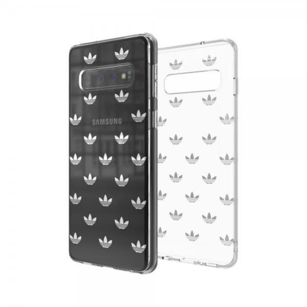 Adidas Samsung Galaxy S10 -suojakuori tai Snap Case Entry SS19 läpinäkyvä hopea