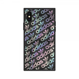 Adidas iPhone X/Xs -suojakuori tai Square Case FW19 Black Holographic