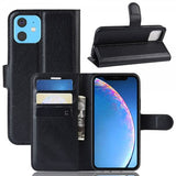 iPhone 11 Litsi-nahkakuori, musta