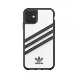 Adidas iPhone 11 -suojakuori, Moulded Case PU FW19, valkoinen/musta