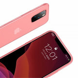 Baseus iPhone 11 -suojakuori, Jelly Liquid Silica Gel, vaaleanpunainen