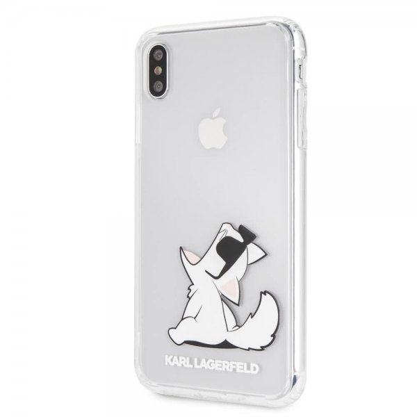 Karl Lagerfeld iPhone Xs Max -suojakuori Fun Choupette Transparent