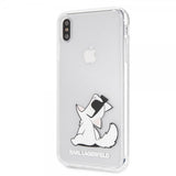 Karl Lagerfeld iPhone Xs Max -suojakuori Fun Choupette Transparent