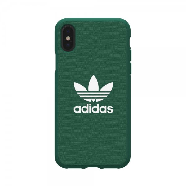 Adidas iPhone X/Xs -kuori TAI muotoiltu kangaskotelo FW19 Collegiate Green