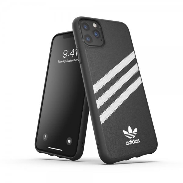 Adidas iPhone 11 Pro Max -kuori OR Moulded Case PU FW19 Musta Valkoinen