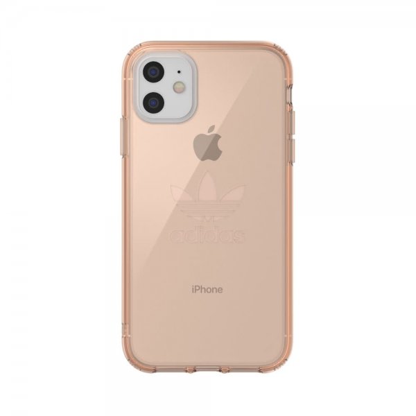 Adidas iPhone 11 -suojakuori TAI läpinäkyvä suojakuori FW19 Rose Gold