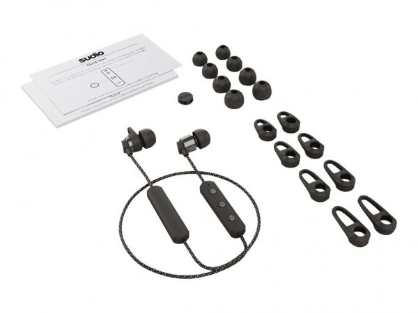 Sudio Tio Langattomat In-Ear-kuulokkeet Punottu johto Musta