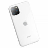 Baseus iPhone 11 Pro Max -kuori, Jelly Liquid Silica Gel, valkoinen