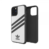 Adidas iPhone 11 Pro Kuori OR 3 Stripes Snap Case PU FW19 Valkoinen Musta