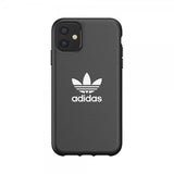 Adidas iPhone 11 -suojakuori tai Trefoil Snap Case FW19, musta-valkoinen
