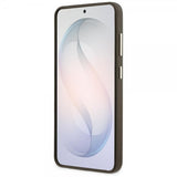 Arvaa Samsung Galaxy S26 Kuori 4G Logo Grained Ruskea