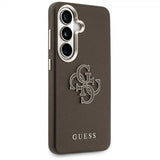 Guess Samsung Galaxy S26 Plus Kotelo 4G Logo Grained Ruskea