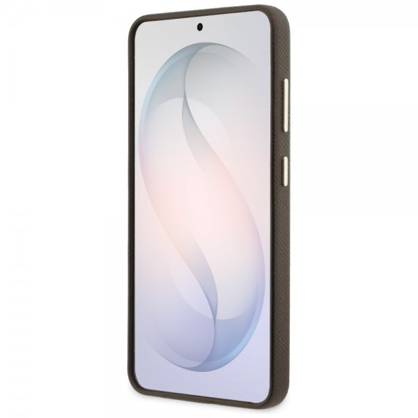 Guess Samsung Galaxy S26 Plus Kotelo 4G Logo Grained Ruskea