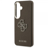 Guess Samsung Galaxy S26 Plus Kotelo 4G Logo Grained Ruskea