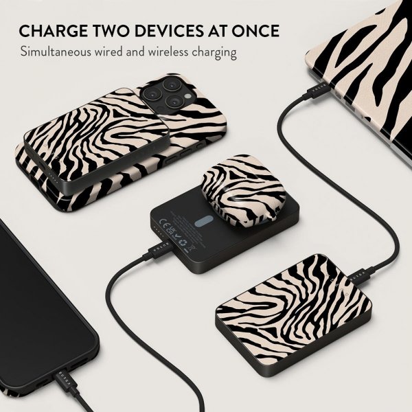Burga Powerbank MagSafe 5000 mAh Imperial Metallinharmaa